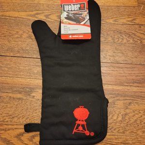 Weber Heat Resistant BBQ Grill Mitt Hand Protection One Size Fits Most - NWT